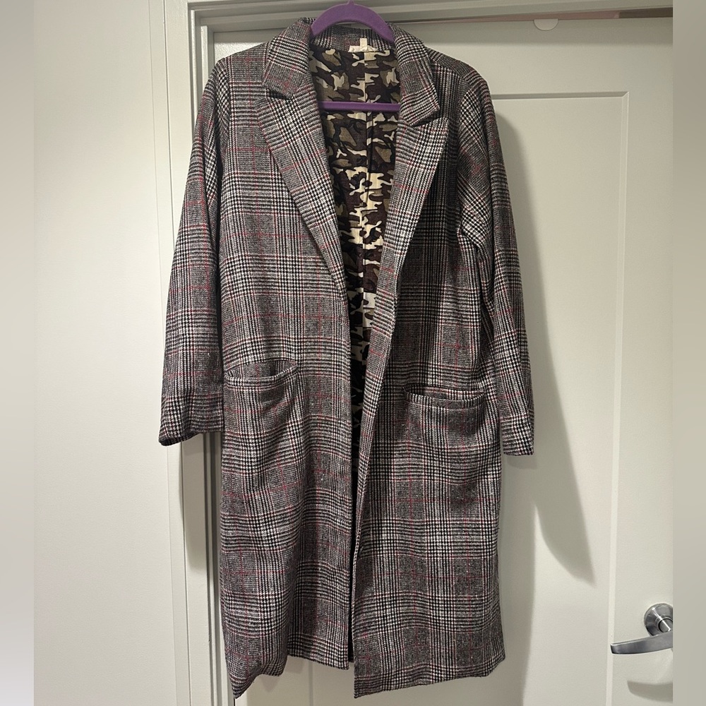 Mystree Plaid Coat
